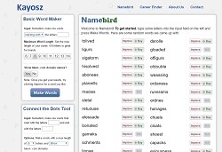 Namebird Screenshot